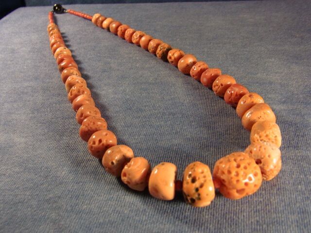 アンティーク・チベタンコーラル(山珊瑚)のネックレス - Chagamocraft