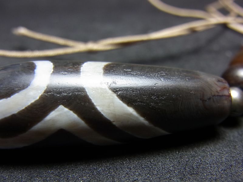 ☆D0602☆古代石 (210) chung dzi 老線珠ジービーズ天珠