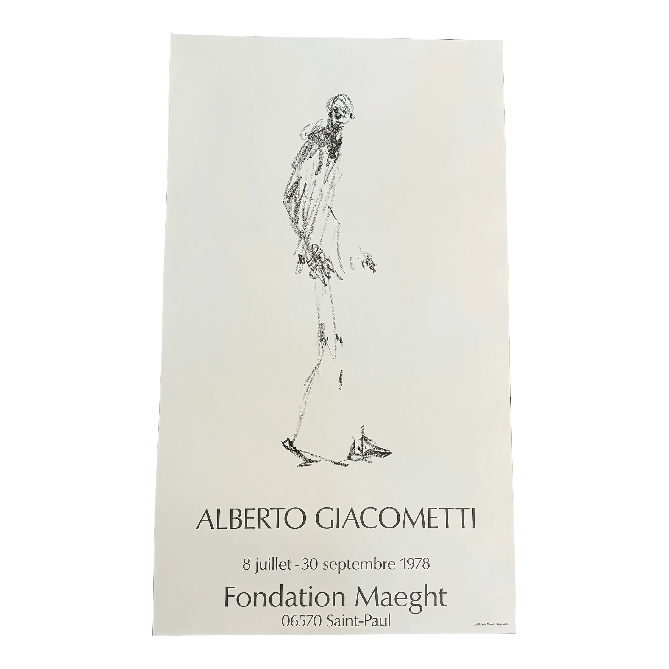 Original 1978 Alberto Giacometti, Fondation Maeght, Lithograph