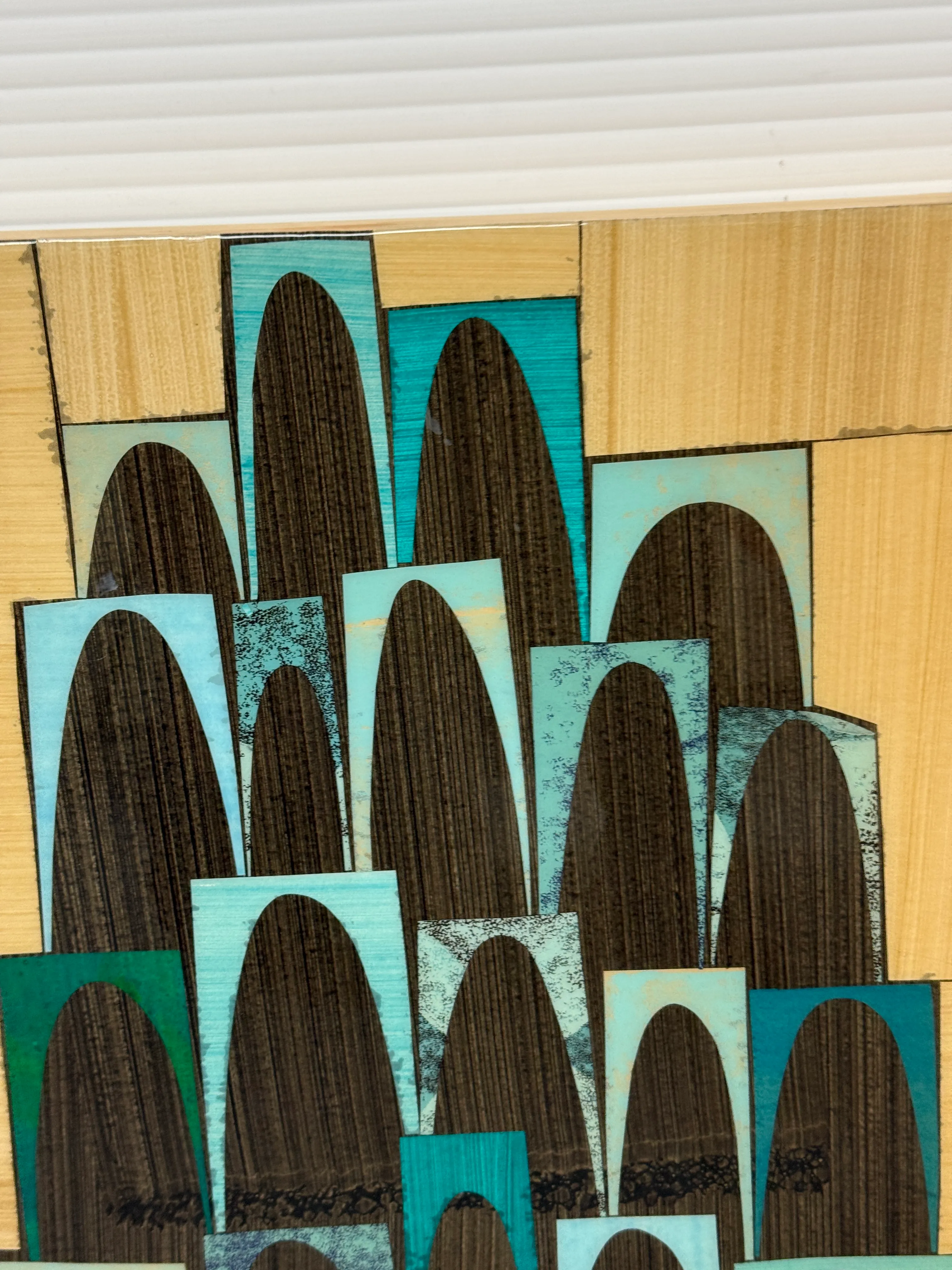 Circa 2005 Rex Ray Mixed Media + Resin Collage | Chairish