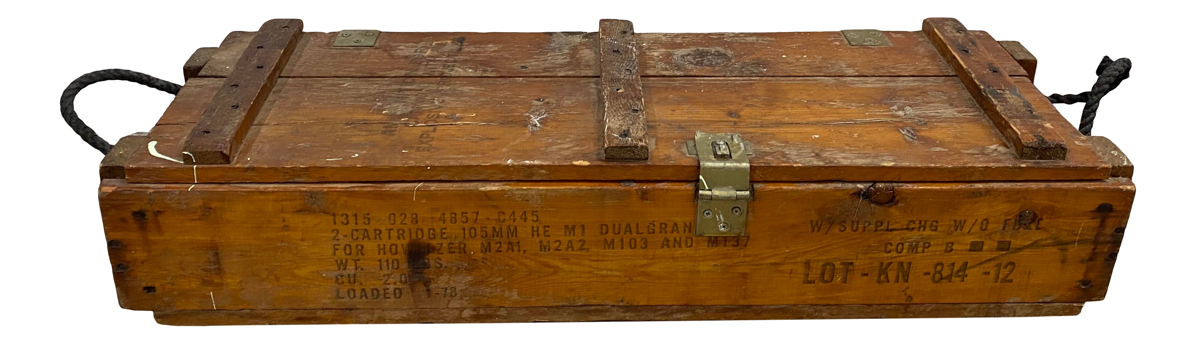 Vintage Wooden Munitions Box C.1950 | Chairish