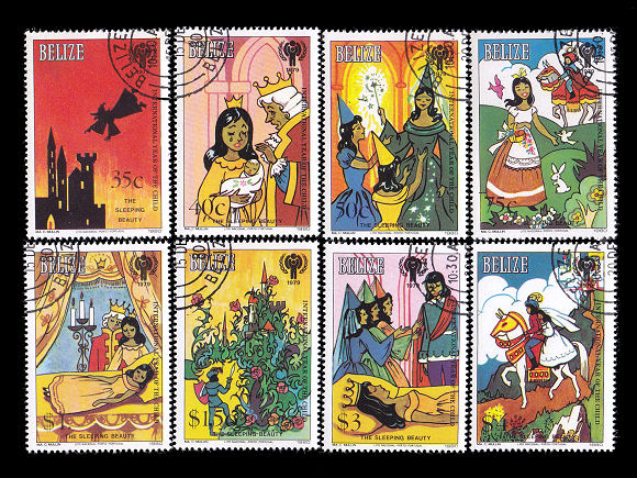 2830 外国切手 アジュマーン1967年 東洋のおとぎ話 5種 2830 外国切手