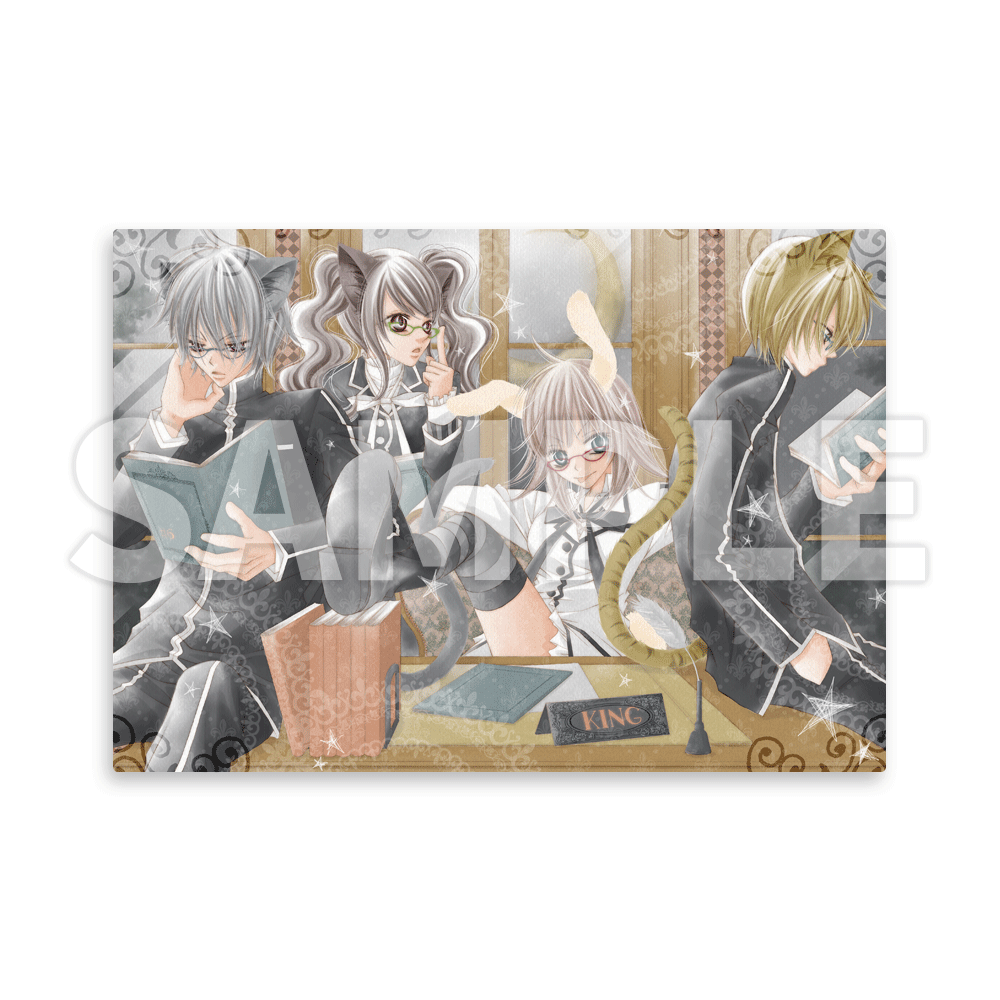 福山リョウコ モノクロ少年少女 イラスト サイン入り 直筆不明 非売品