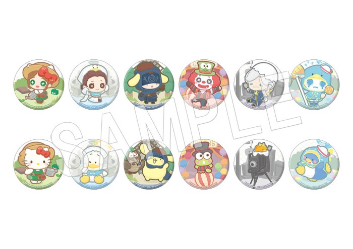 第五人格 サンリオ 白黒無常 范無咎 缶バッジ 第五人格 白黒無常