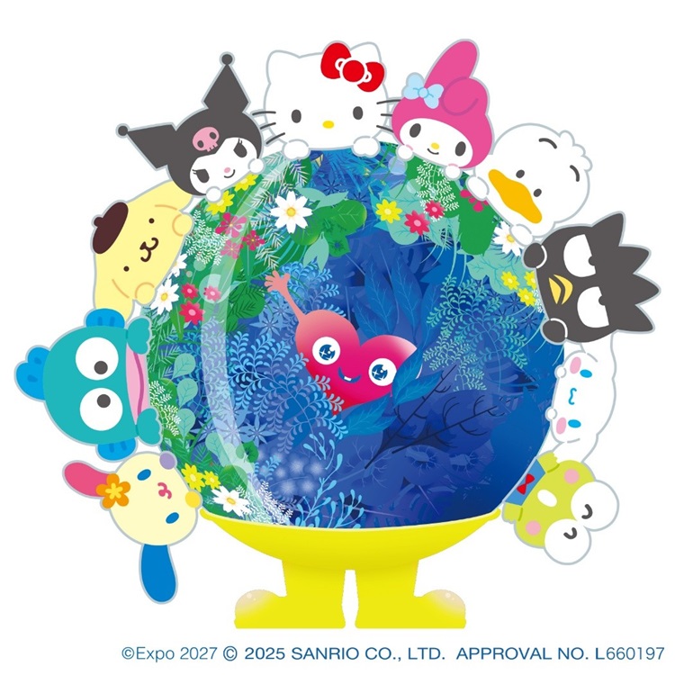 GREEN×EXPO 2027のトゥンクトゥンク×「サンリオキャラクターズ」コラボ