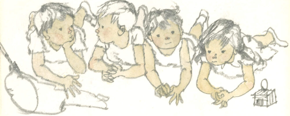 s*o様 むらまつちひろ「my april」F6木製パネル/アートクロス ミクス s