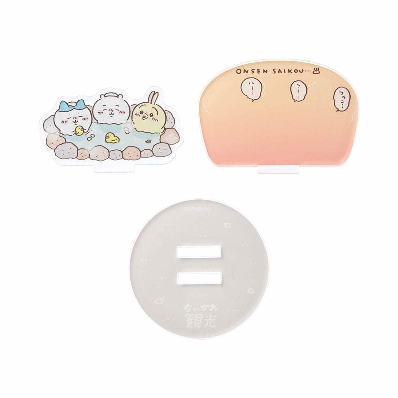ちいかわ観光 レイヤーアクリルスタンド（温泉最高） | ちいかわ