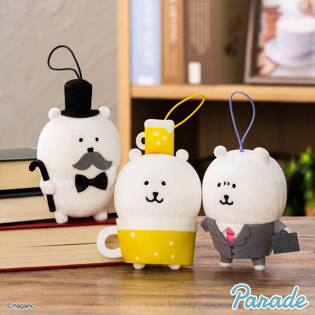 かわいい」札持ち ハートな&ローズなナガノのくまマスコット 新品