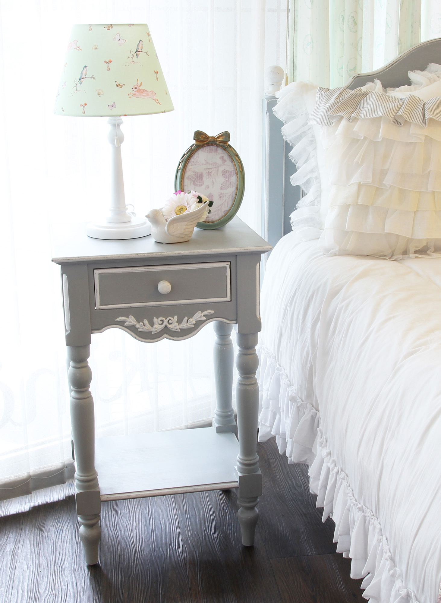 ☆kino☆ ベッドサイドキャビネット ホワイト ☆kino☆ ベッドサイド