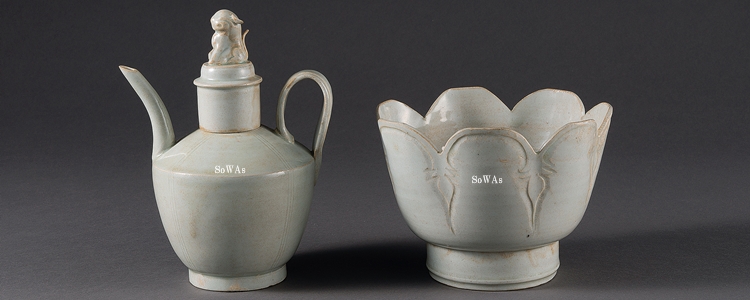 中国宋湖田窯青白磁盃盃台