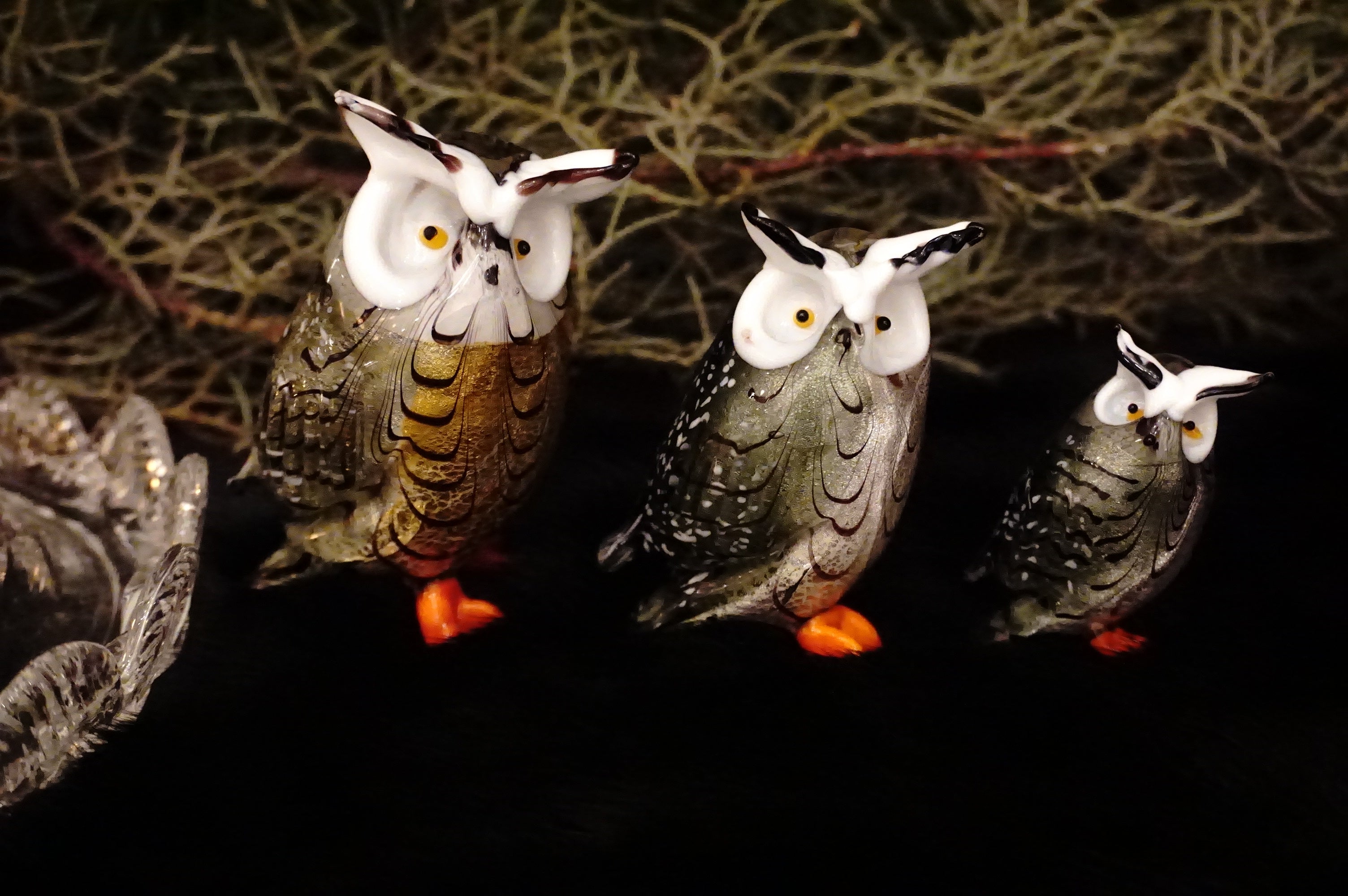 ムラーノガラス（ベネチアングラス）〈オブジェ／置物〉ふくろう（大