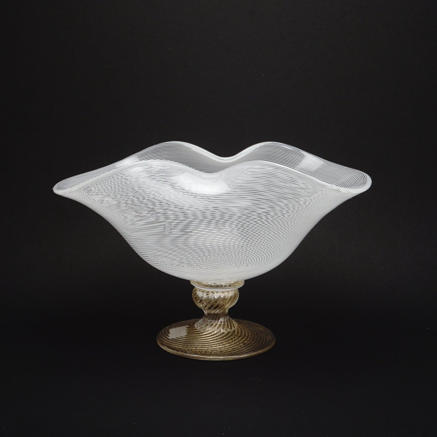 MURANO BALLARINイタリアヴェネチアンガラスレース バラリン工房新品