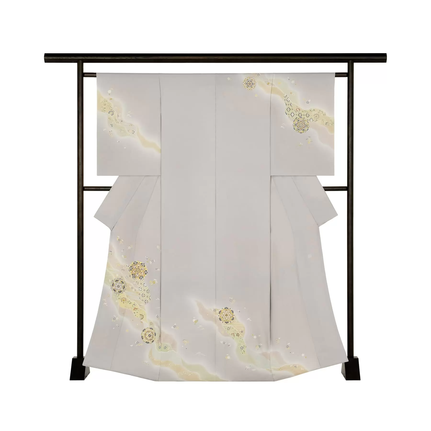 千總 - オンラインショップ - / 【訪問着】枝橘貝桶に檜扇｜アイボリー