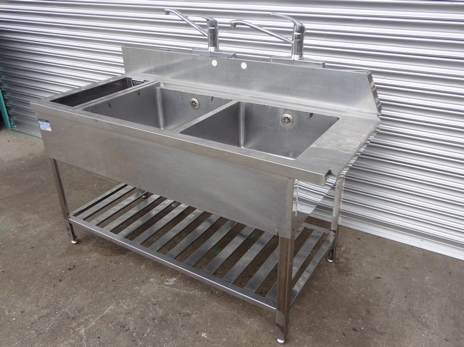 中古厨房機器 販売・買取の大阪厨房本舗/食器洗浄機用ダスト付2槽