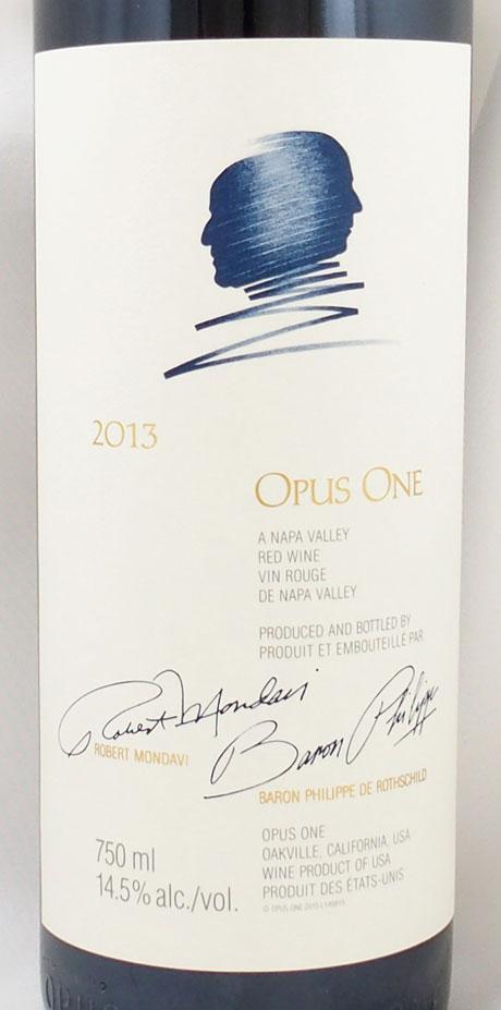 送料無料】2013年 オーパス ワン モンダヴィ・ロッチルドOPUS ONE