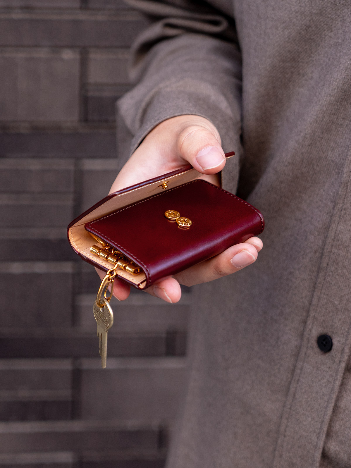 アニリンコードバン 三つ折りキーケース | 名刺入れ | 財布 | CIMABUE