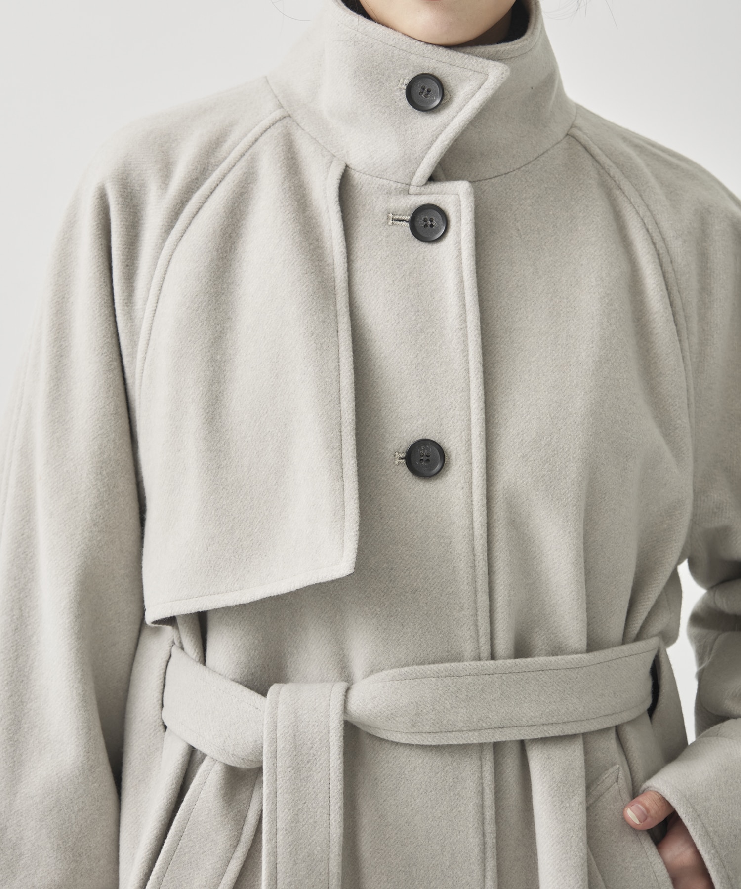 StandCollar Wool Coat(1 GREY): : ウィメンズ｜CITY TOKYO ONLINE STORE