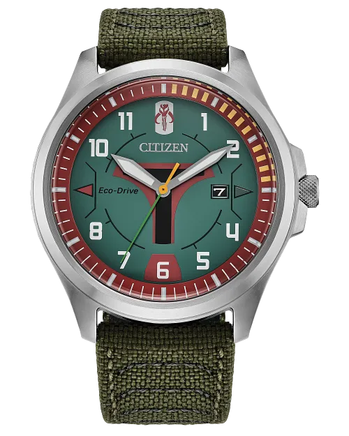 Boba Fett Green Dial Nylon Strap AW1418-06W | CITIZEN