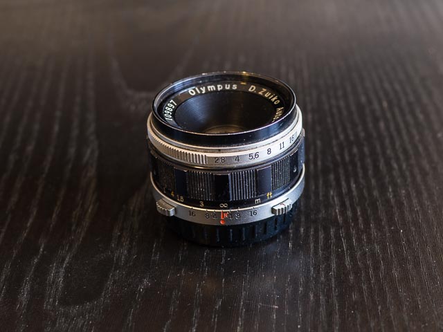 D.Zuiko Auto-S 38mm f/2.8 - Olympus Pen F lenses on full-frame