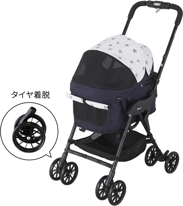 ペットカート｜コムペット ミリミリライト アルファ EG ロング D｜コム