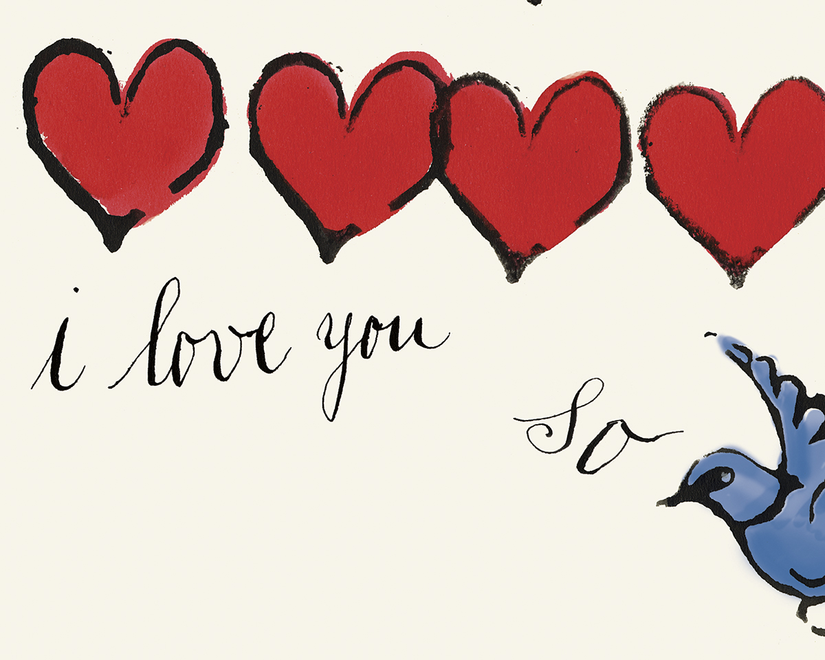 I Love You So, c. 1958 Poster by Andy Warhol | King & McGaw