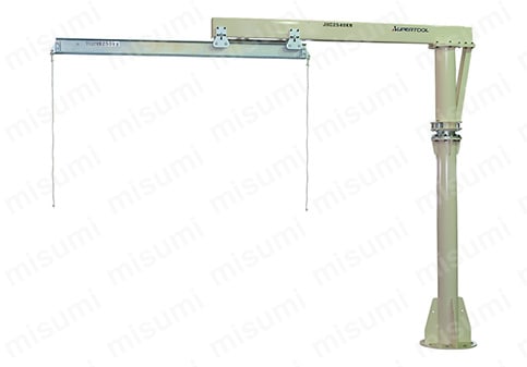 二速型電動チェーンブロック付ジブクレーン（床固定・アーム関節型