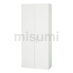 ダイシン工業 壁面収納庫両開き型下置き専用D400ホワイト V940-18H 1