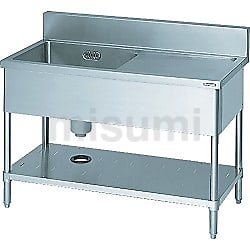 マルゼン1槽シンク BS1-044 450x450x780(+100) マルゼン（MARUZEN