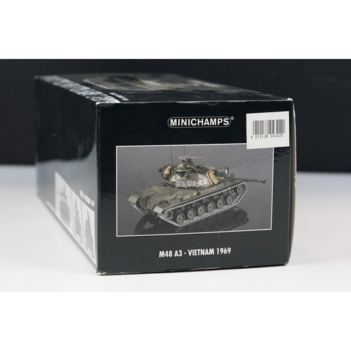 Boxed Paul's Model Art Minichamps M48 A3 Vietnam 1969 diecast