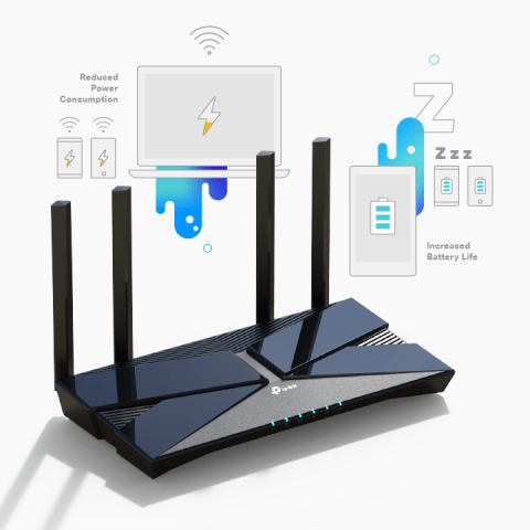 TP-LINK AX1800 Dual-Band Router in Black