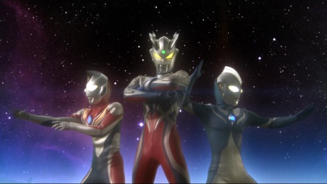 ジオラマ ウルトラマン コスモス・ゼロ・ダイナ ジオラマ ウルトラマン