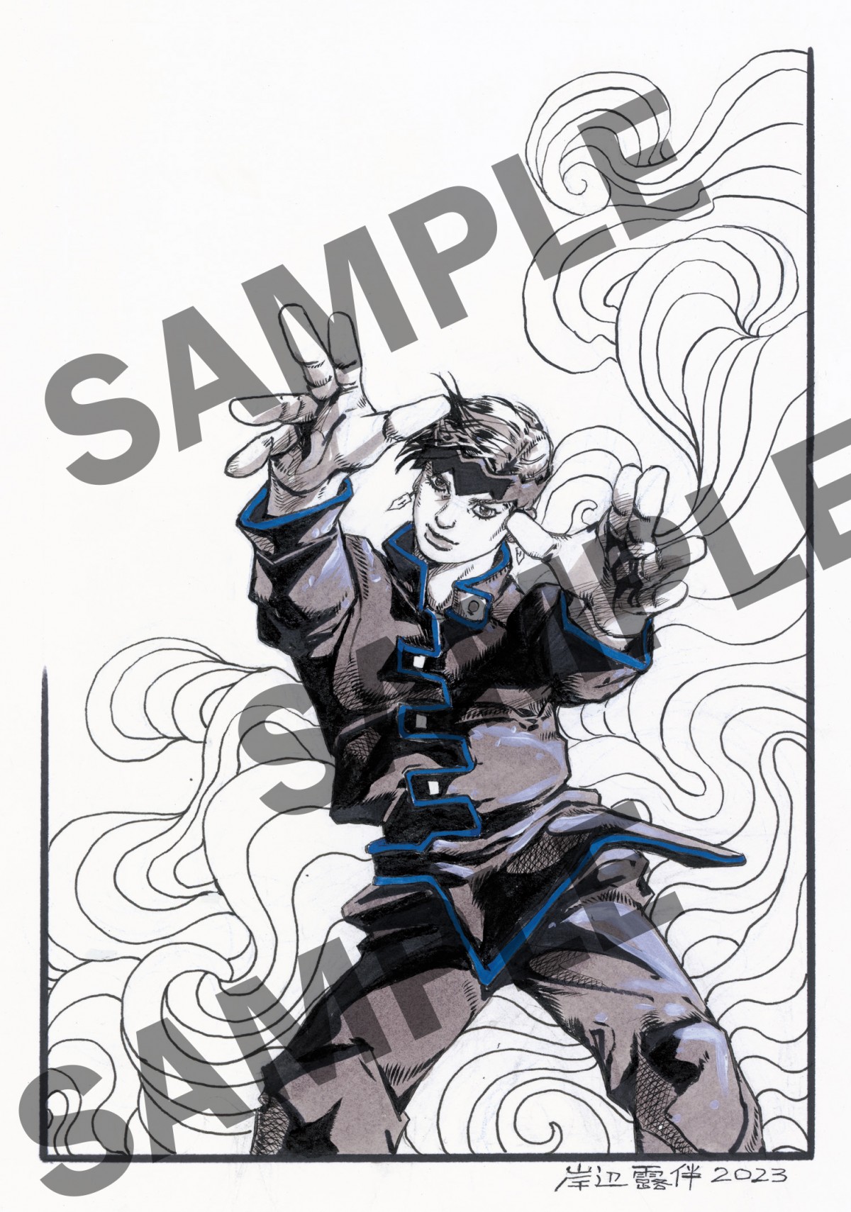 荒木飛呂彦原画展(ジョジョ展)限定ポスター/岸辺露伴 ジョジョ 4部