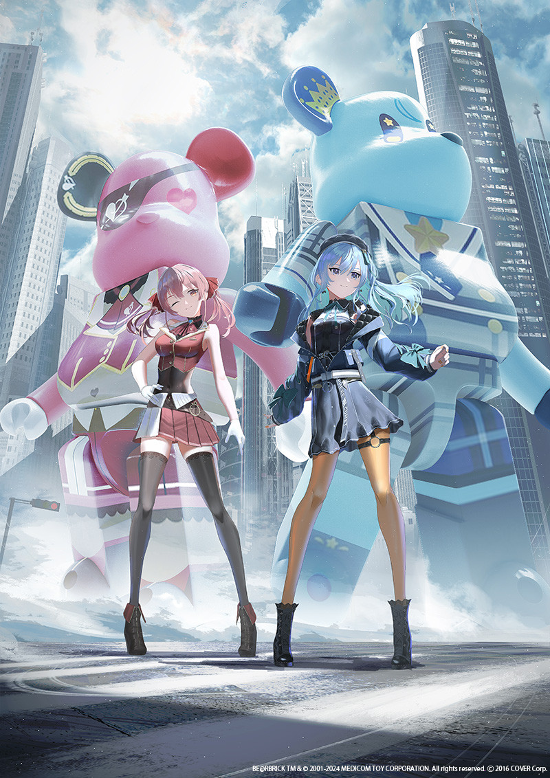 ホロライブ「星街すいせい」「宝鐘マリン」デザインのBE@RBRICKが登場