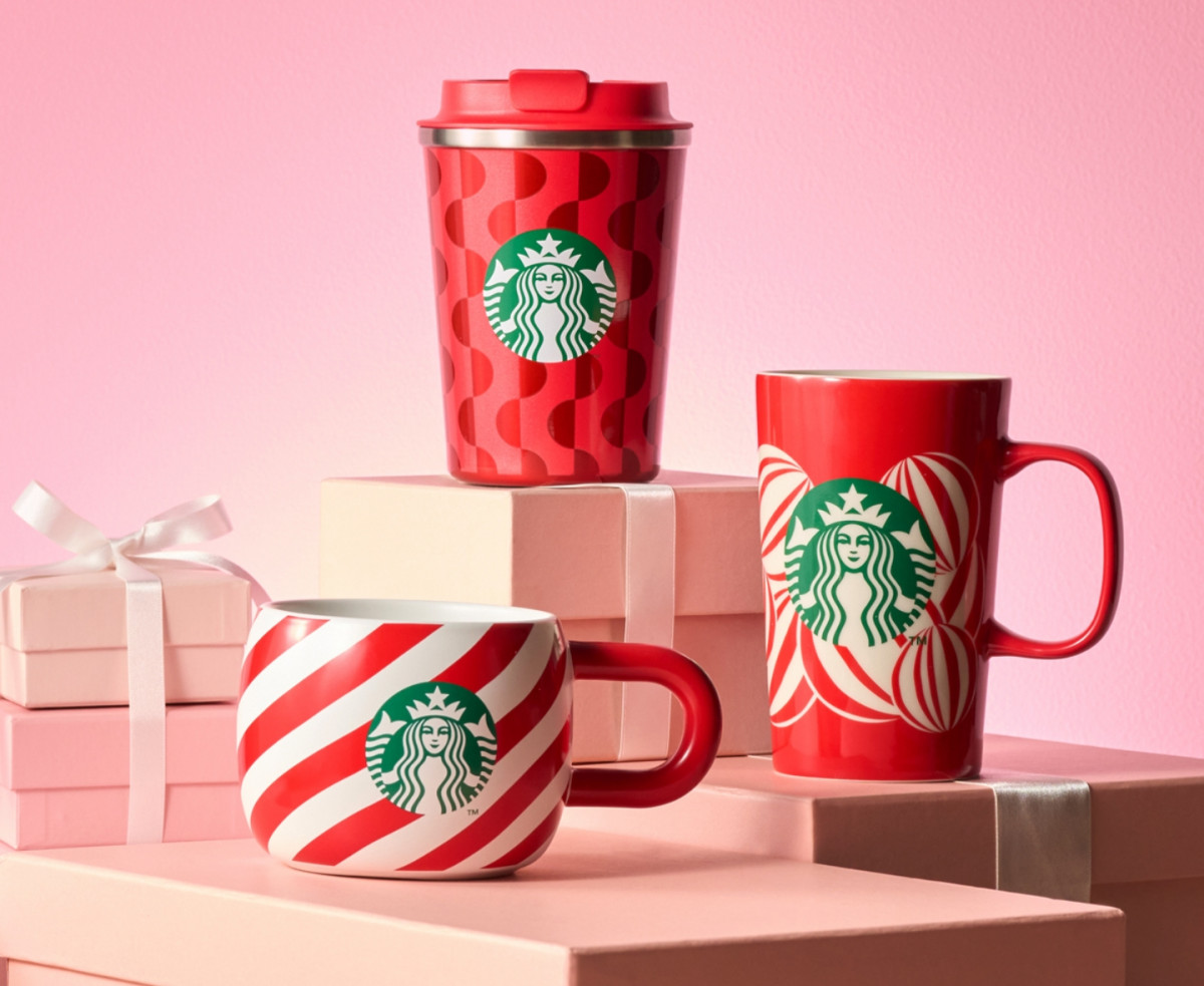 スタバ新作グッズ】今年のクリスマスグッズは赤×白の“キャンディー