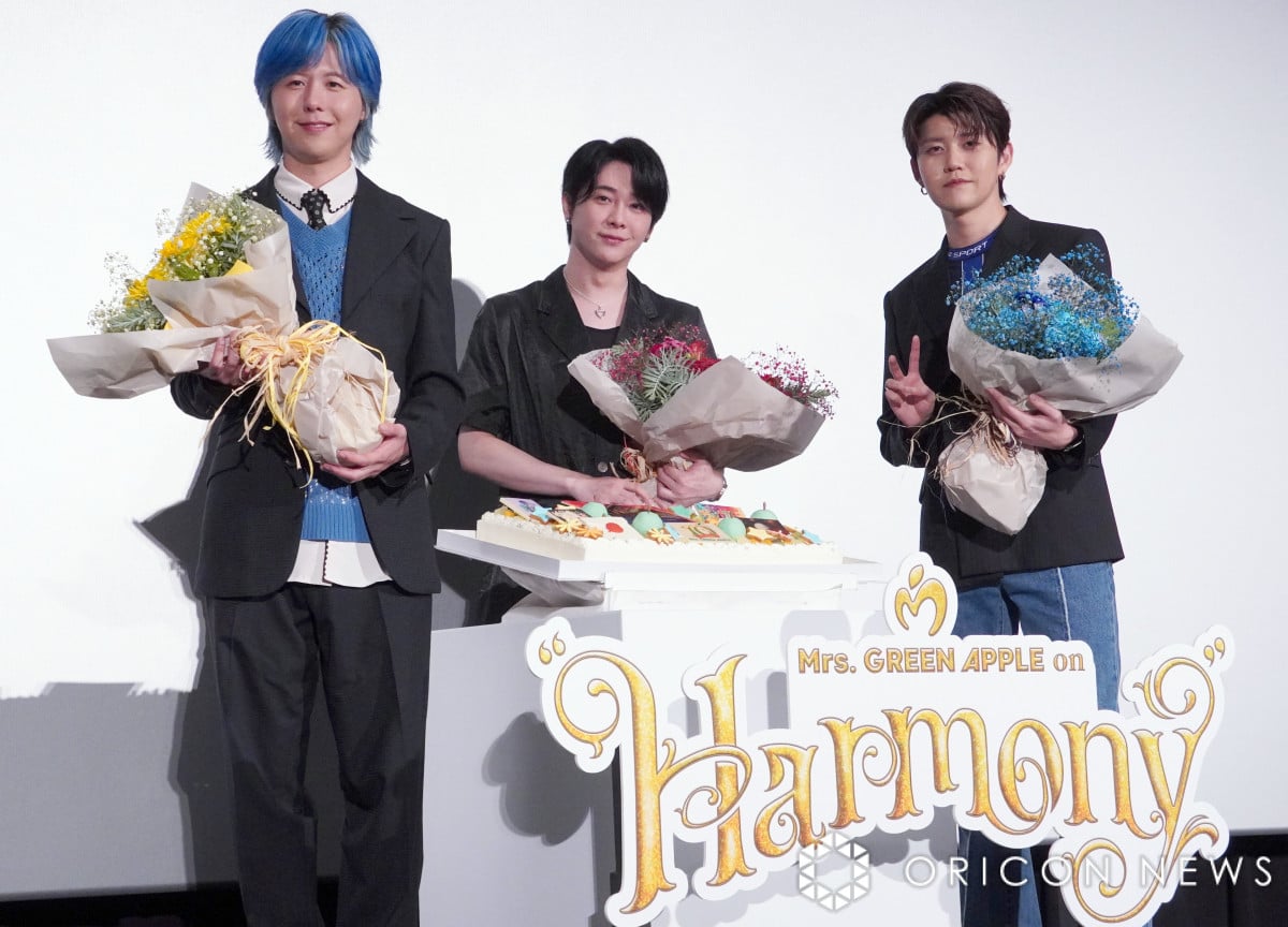 Mrs. GREEN APPLE、10周年サプライズ祝福に笑顔「また会いましょう