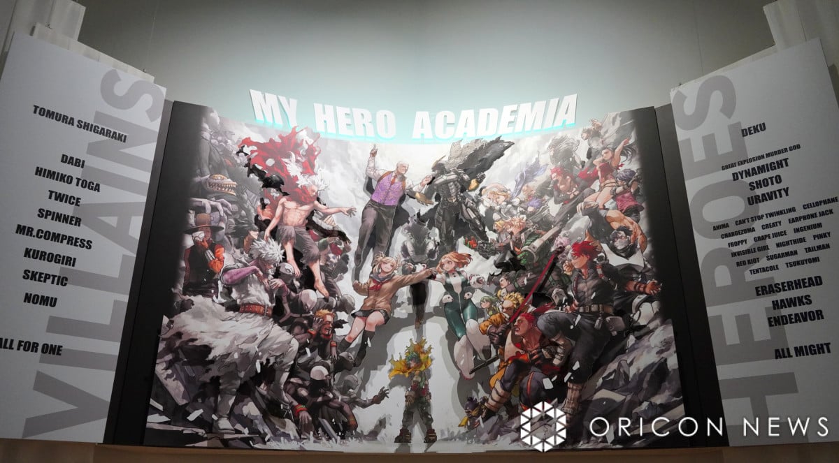 ヒロアカ』原画展、ヒーローVSヴィランの死闘を体感 展覧会描き下ろし