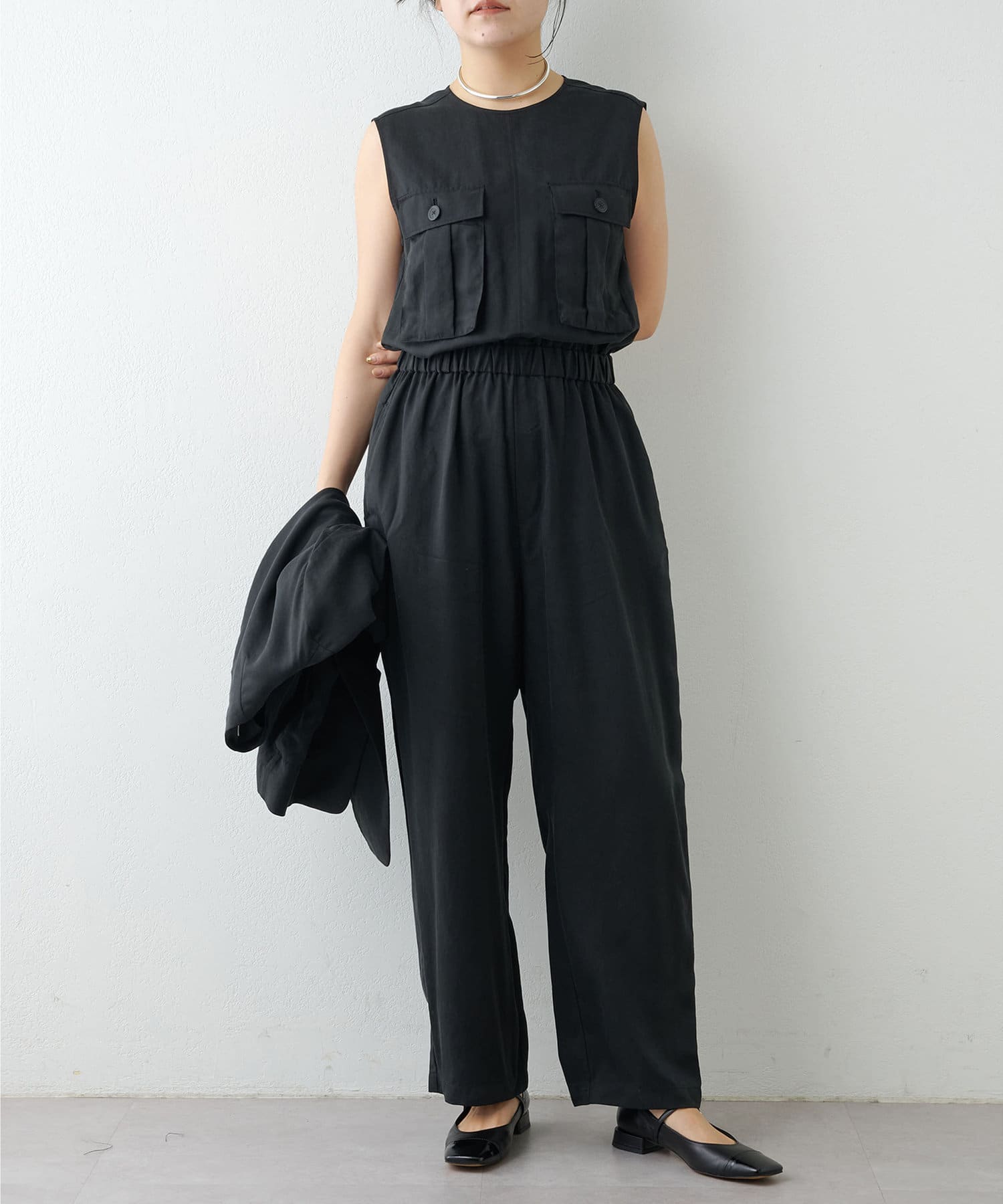 ツイルジャンプスーツ | Whim Gazette(ウィム ガゼット)レディース