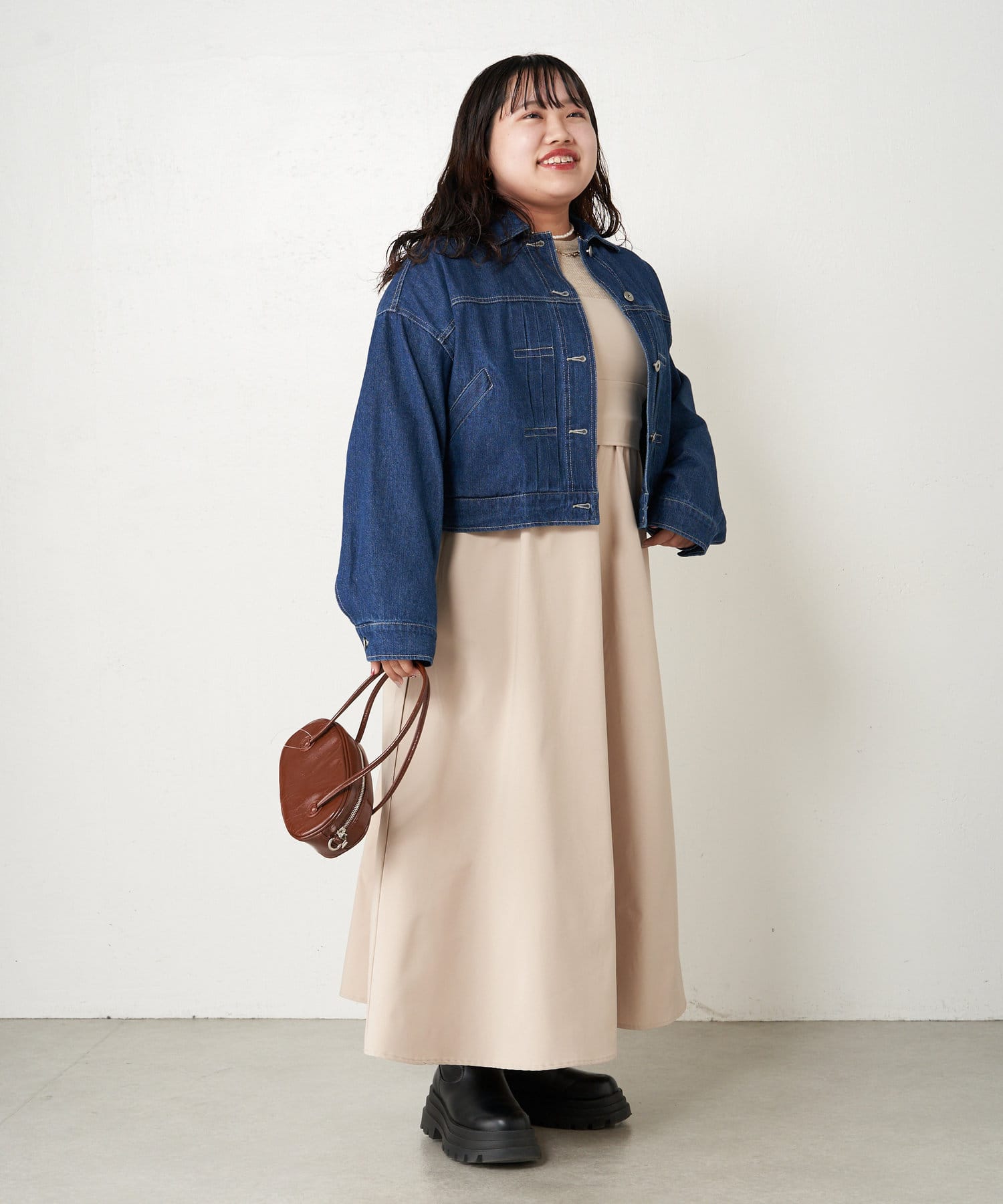 さわ企画】ビスチェ付ニットドッキングワンピース | Jena espace