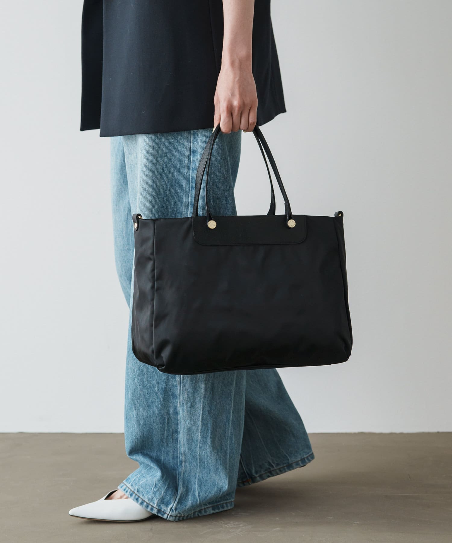 極美品】russet ラシット ナイロン PCケース ネイビー×ボルドー A4 極