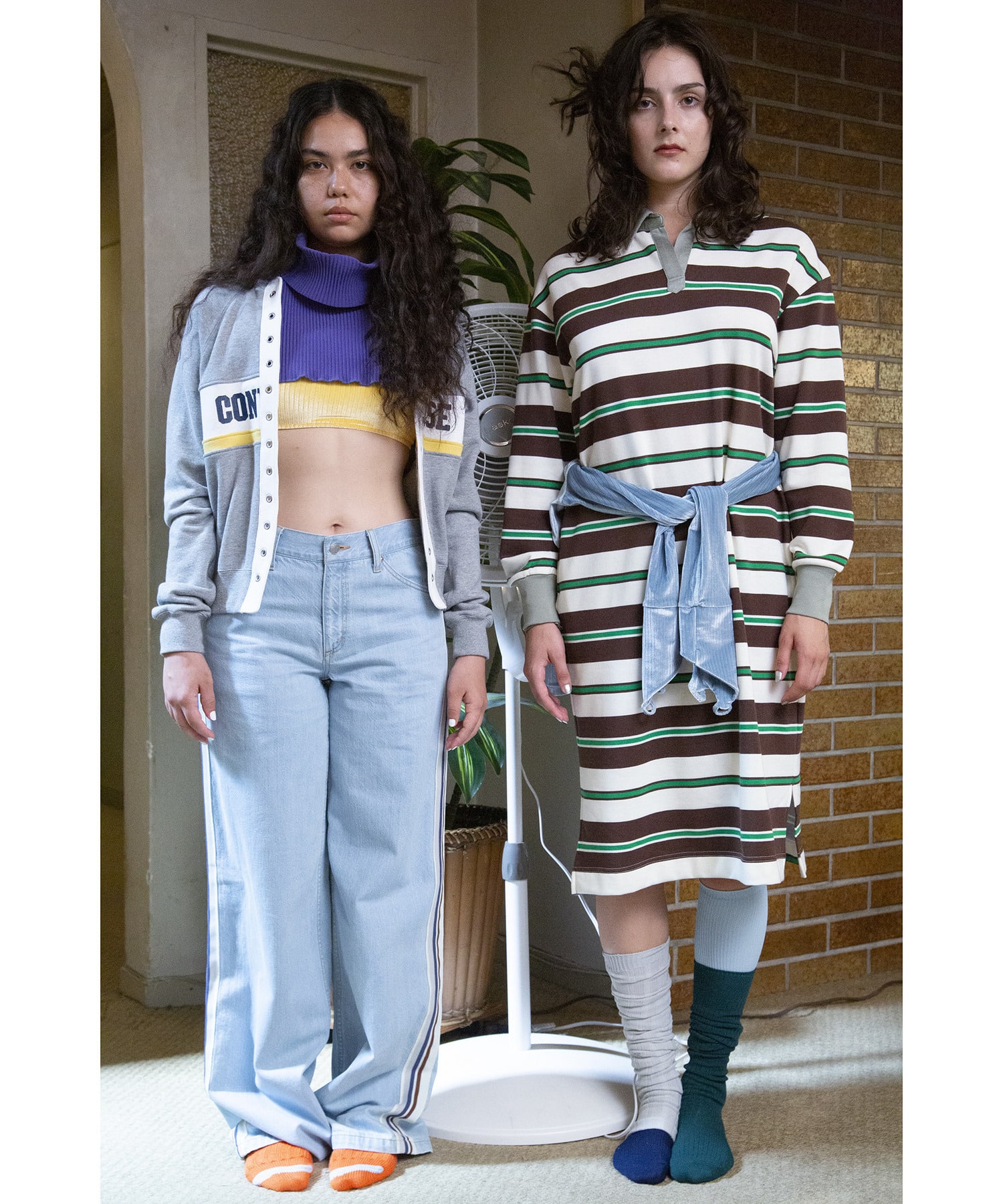 kotohayokozawa】SIDE LINE WIDE FLARE DENIM PANTS｜CONVERSE TOKYO