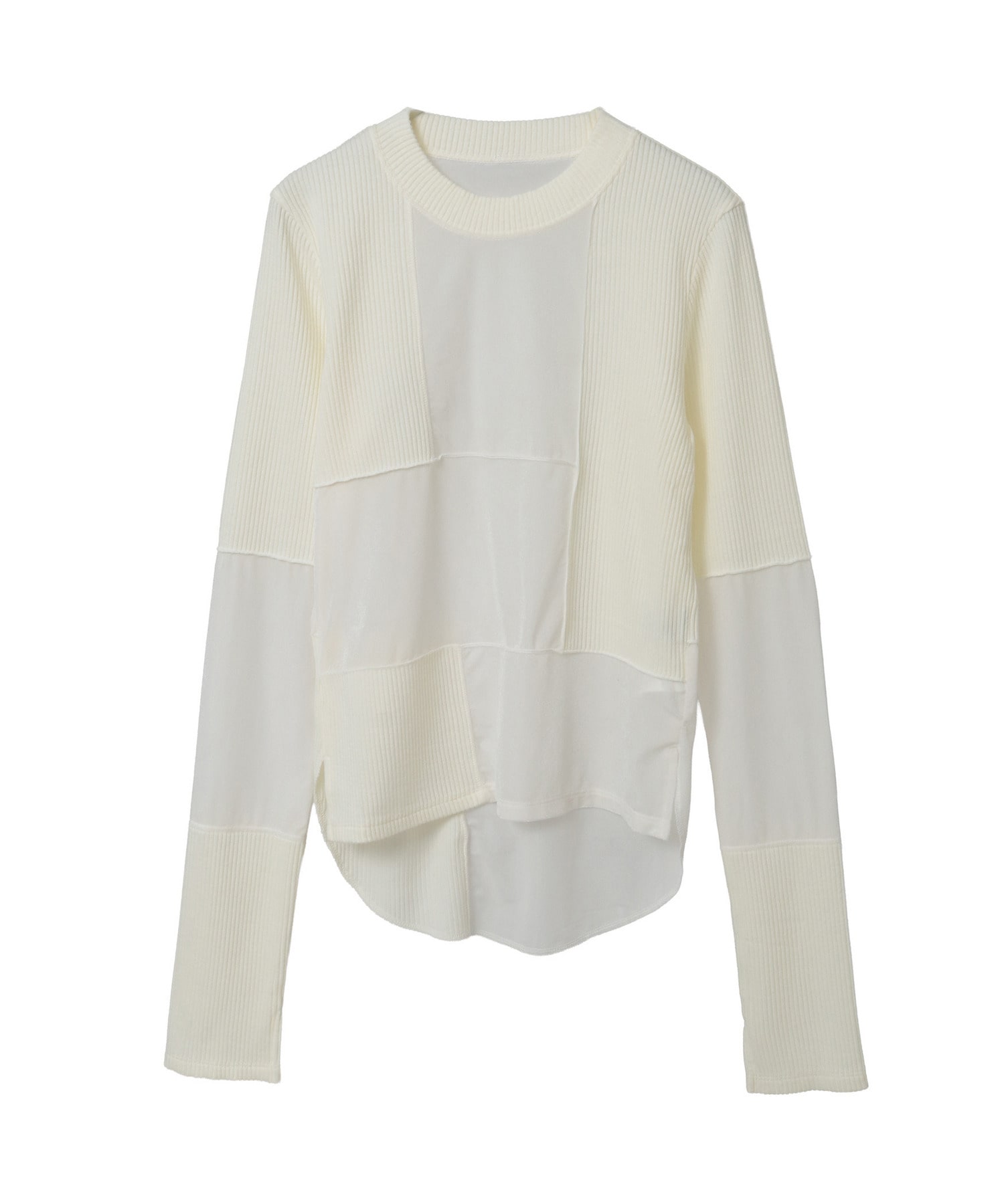 HL】PATCHWORK VELOR RIB TOP｜CONVERSE TOKYO (コンバーストウキョウ