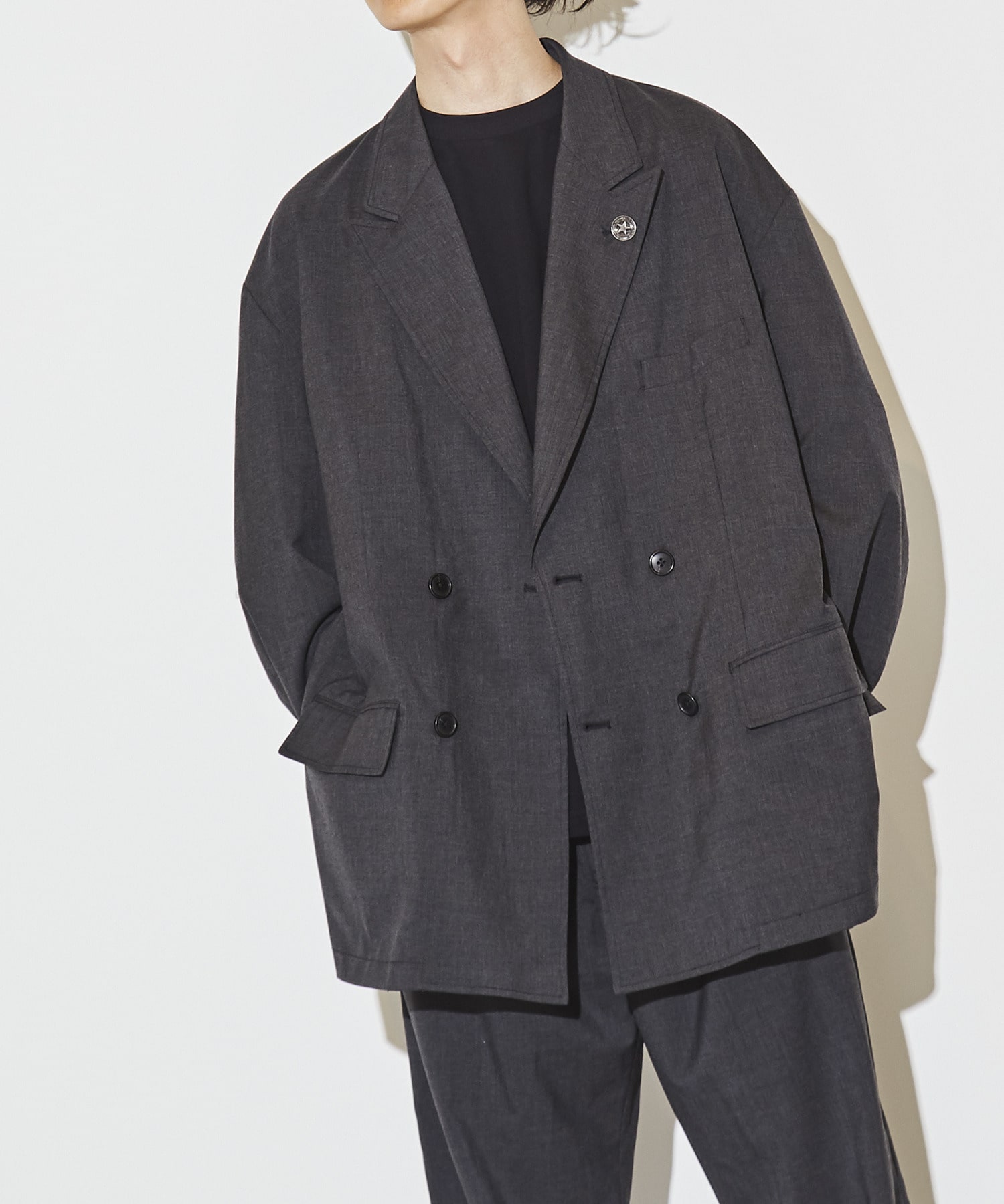 COMBAT WOOL DOUBLE BREASTED SETUP JACKET (CORDURA fabric