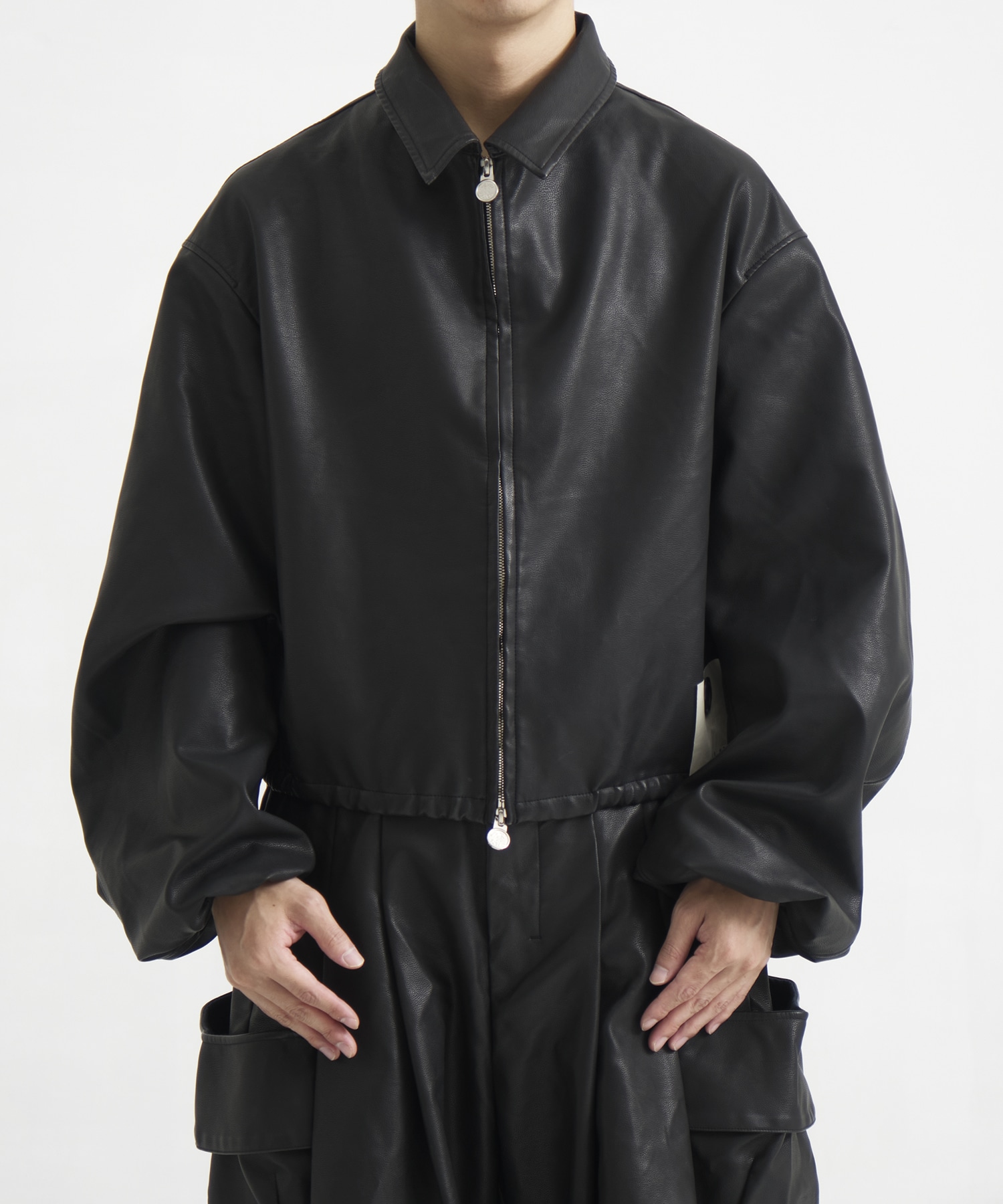 別注 KAPPOGI SLEEVES ZIP BLOUSON(S BLACK): SHINYAKOZUKA: MENS