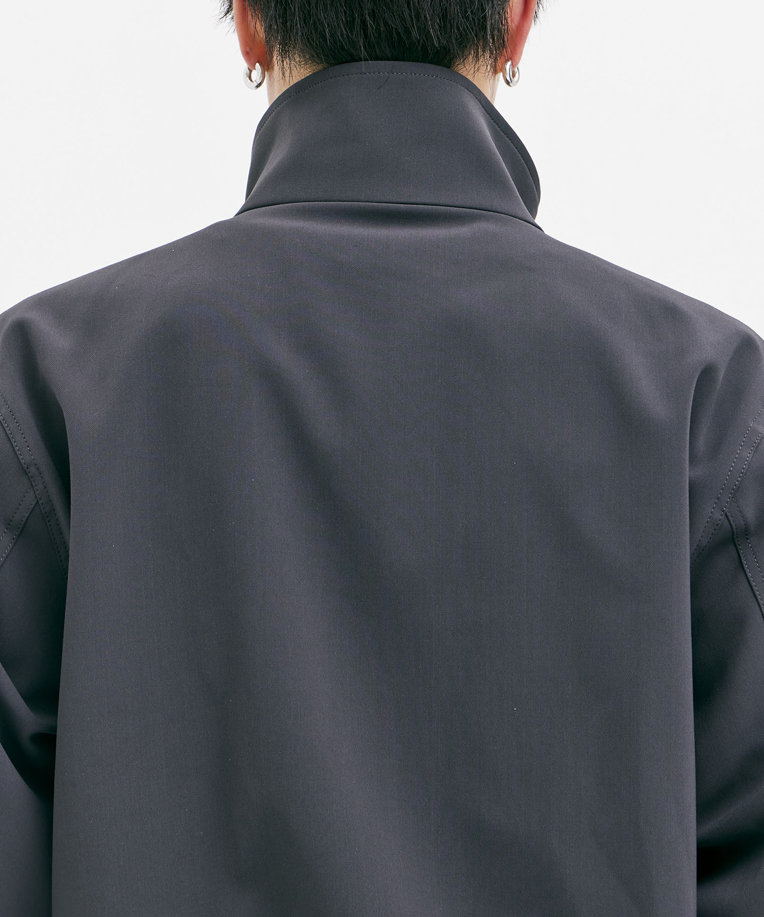 スタンドカラージップアップジャケット(1 DARK GREY): CONZ: MENS