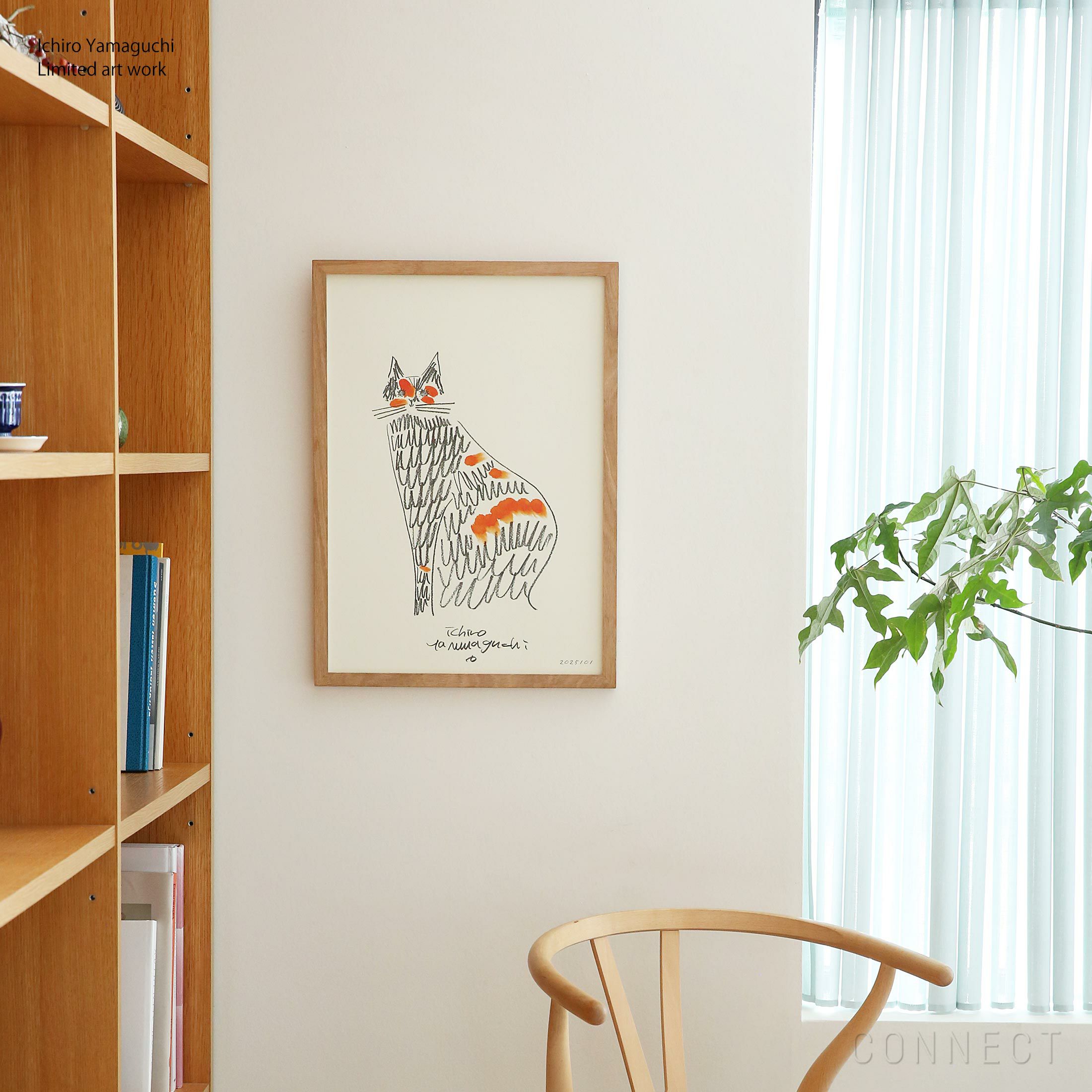 山口一郎 ネコ Mサイズ アートポスター 限定】山口一郎 / Giclee