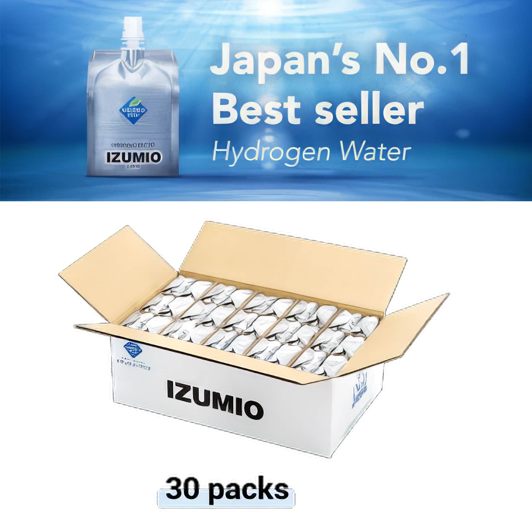 Izumio Hydrogenised Drinking Water for Healthy Skin and Brain