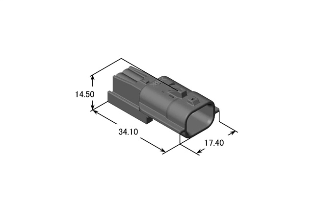 RH Connector Housing 2P Male│YAZAKI Connectors Catalog