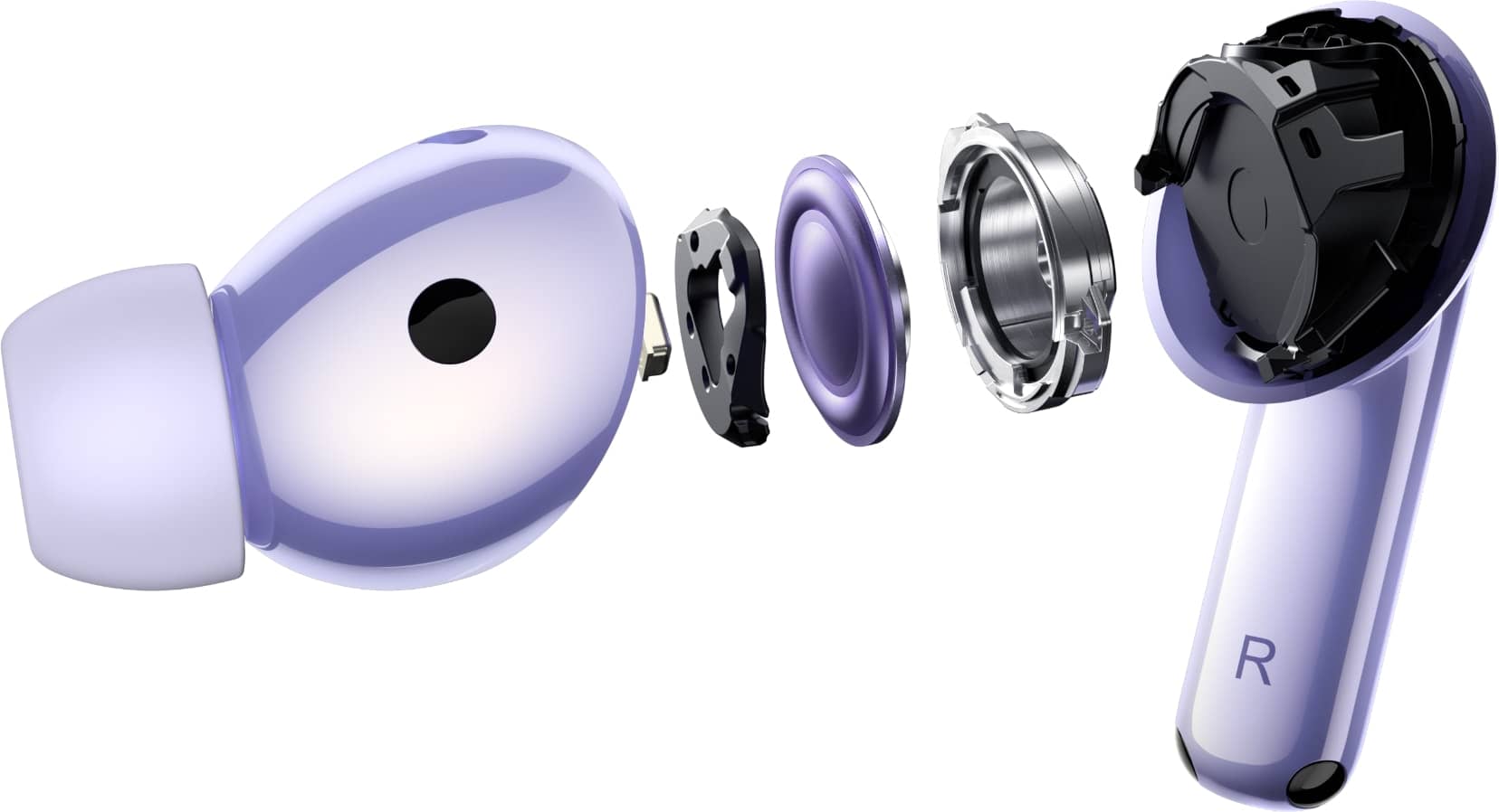 HUAWEI ワイヤレスイヤホン パープル HUAWEI HUAWEI FreeBuds 6