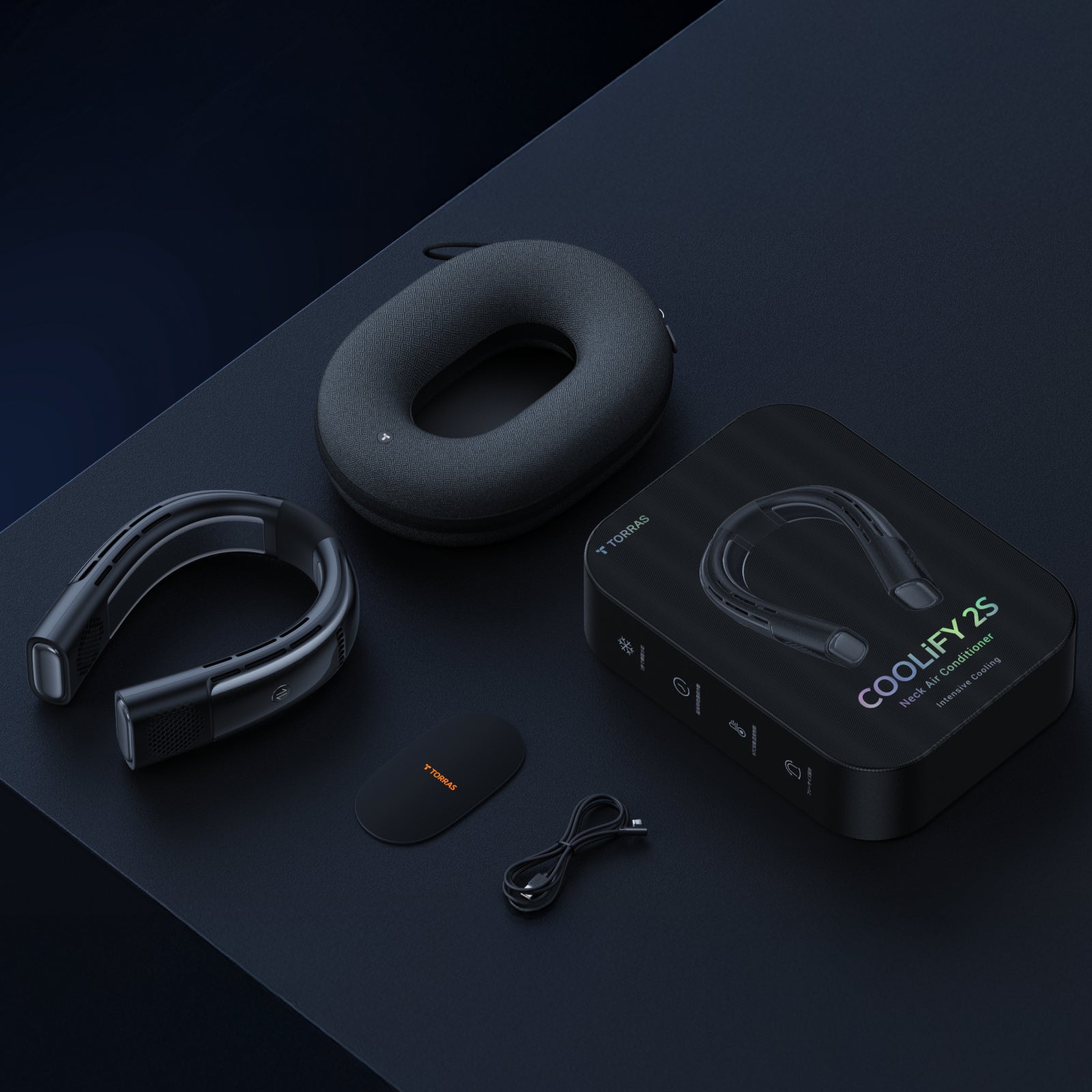 COOLiFY 2S Neck Air Conditioner - White | TORRAS