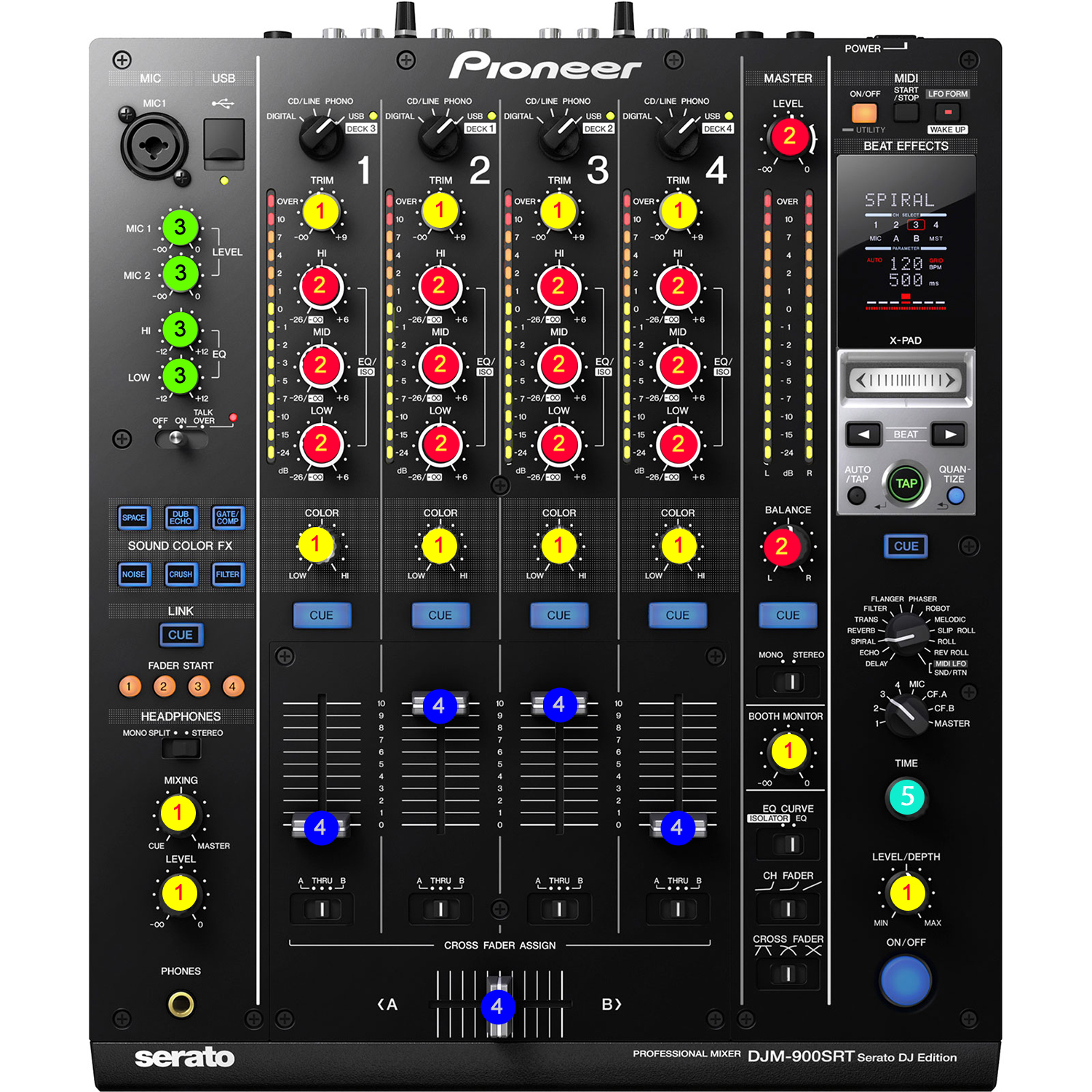 Pioneer DJM-800 DJミキサー 角度調整ミキサー専用スタンド付 Pioneer